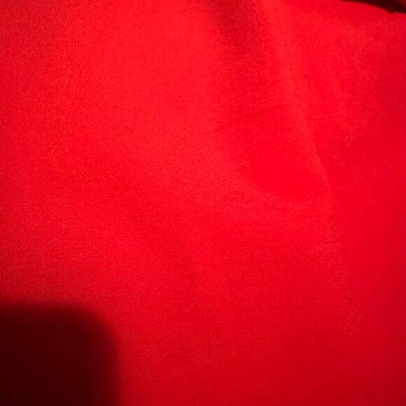 Karen Millen Pleated Belted A-line Crepe Dress Coral Red Size 6 Classic - Picture 9 of 9